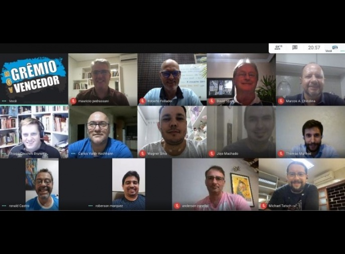 Reunião virtual debate atual conjuntura política do Grêmio